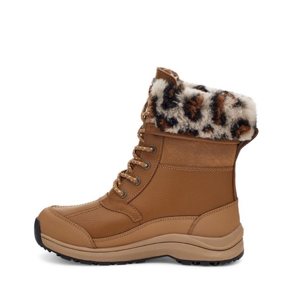 UGG | Zaylee Leopard Snow Boots Chestnut Brown NEW - Picture 11 of 11